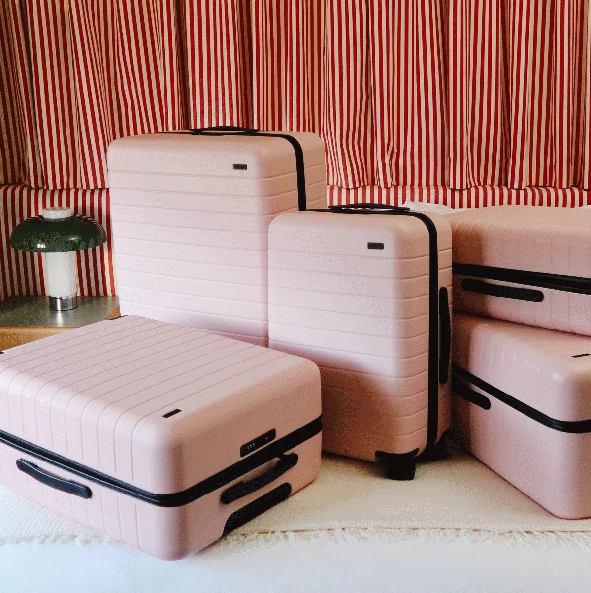 This isn’t just a color—it’s the one that got away (and came back). Shop Blush in all best selling Classic and Flex luggage sizes, online and in stores.