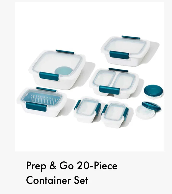 Prep & Go 20-Piece Container Set