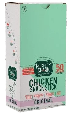 Image of Mighty Spark Original Sea Salt Chicken Snack Stick (12 Pack)