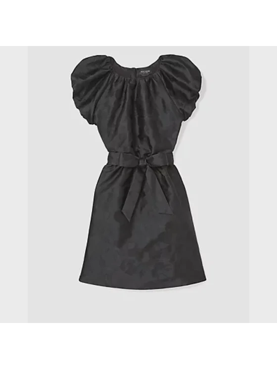 Fall Poppies Taffeta Dress