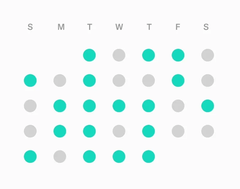 A gif of a calendar