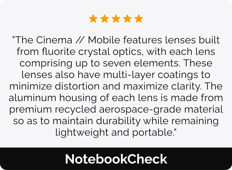 NotebookCheck about Cinema Series