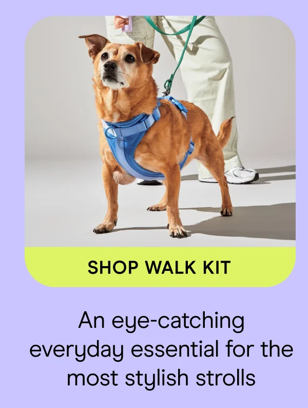 SHOP WALK KIT An eye-catching everyday essential for the most stylish strolls