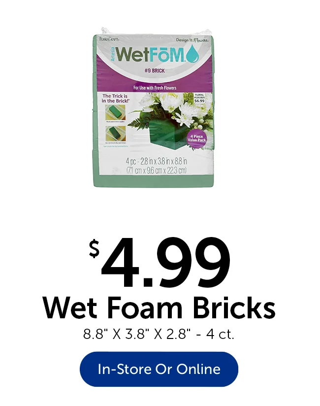 $4.99 Wet Foam Bricks - 4 ct.