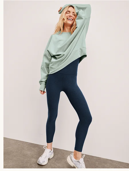 LuxeFleece Oversized Sweatshirt in Pale Blue