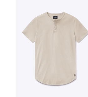 AO Henley Curve-Hem