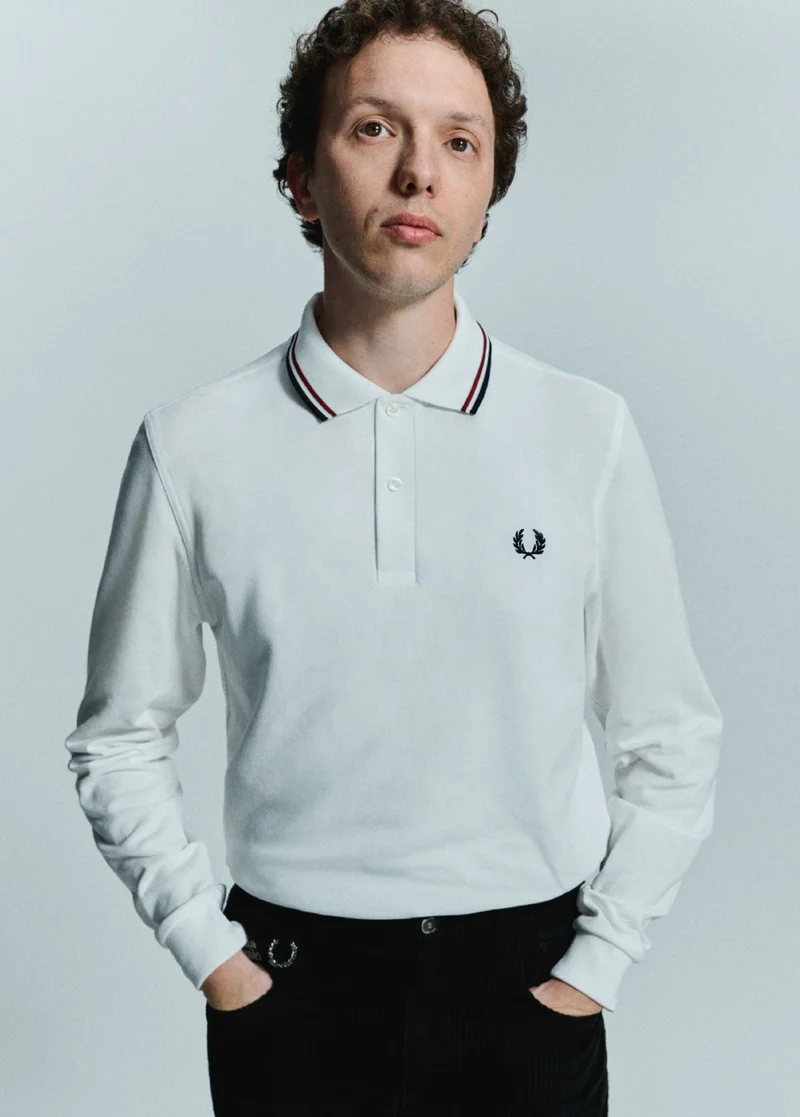 Men's Long Sleeve Fred Perry Shirt
