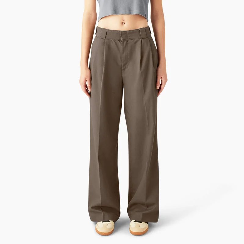 Women's Pleated Work Pants