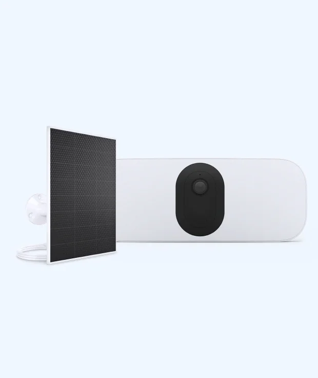 Arlo Pro 3 Wireless Floodlight Camera with Solar Panel Charger.