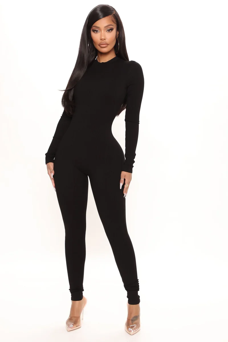 Image of Maribel Snatched Jumpsuit - Black