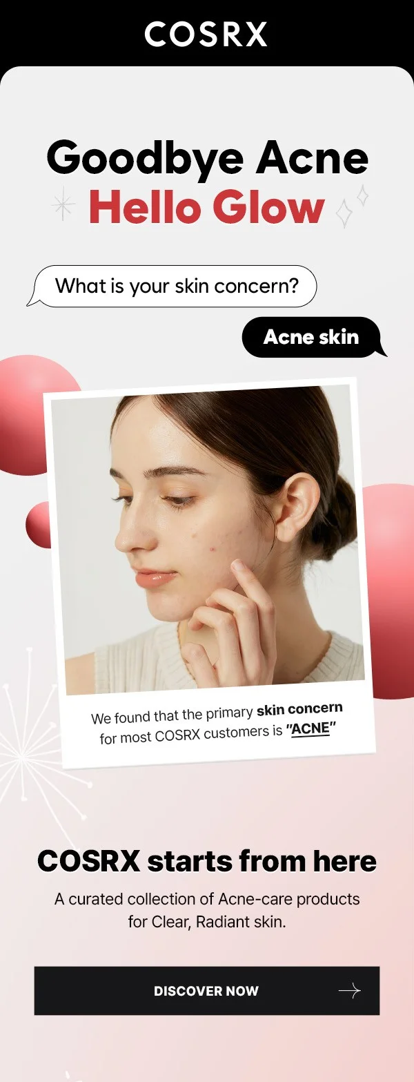 Goodbye acne hello glow