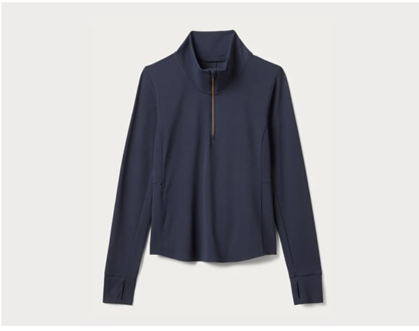 Course to Court 1/4 Zip: Navy Blue