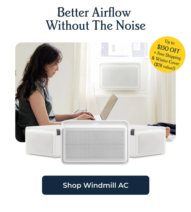 Up to $150 OFF + Fee Shipping & WInter Cover The Windmill AC - Better Airflow  Without The Noise