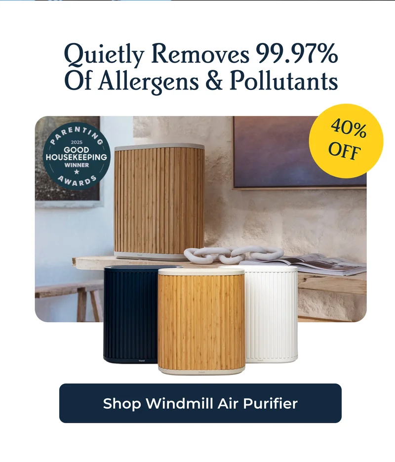 40% OFF Windmill AIr Purifier - Quietly Removes 99.97% Of Allergens & Pollutants