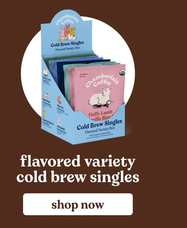 flavored variety cold brew singles [SHOP NOW]
