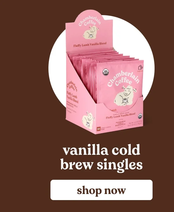 vanilla cold brew singles [SHOP NOW]