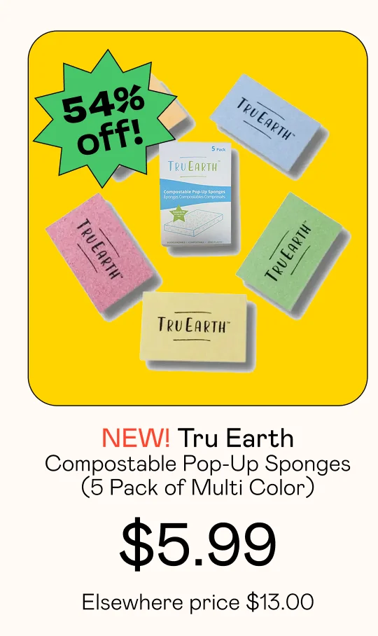 Compostable Pop-Up Sponges - 5 Pack of Multi Color