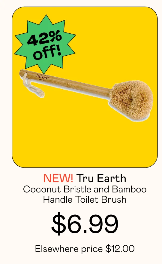 Coconut Bristle and Bamboo Handle Toilet Brush