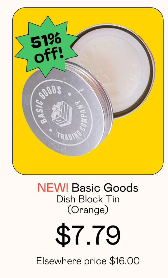 Dish Block Tin - Orange