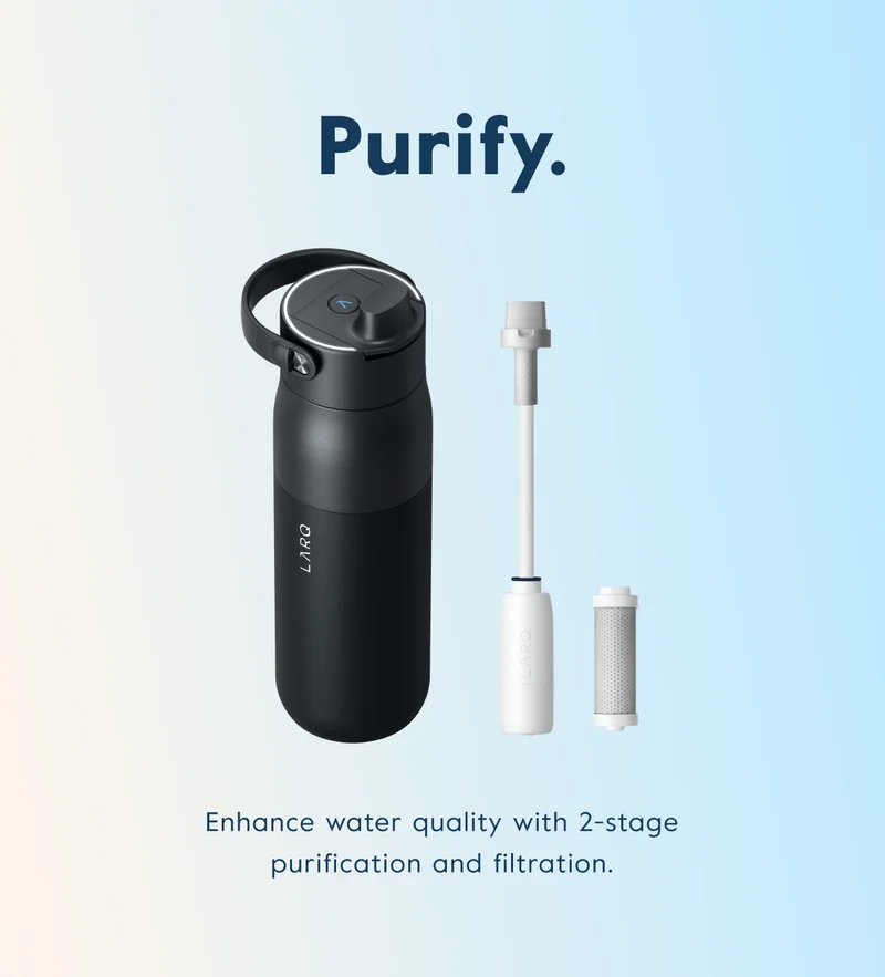 Enhance water quality with 2-stage purification and filtration.