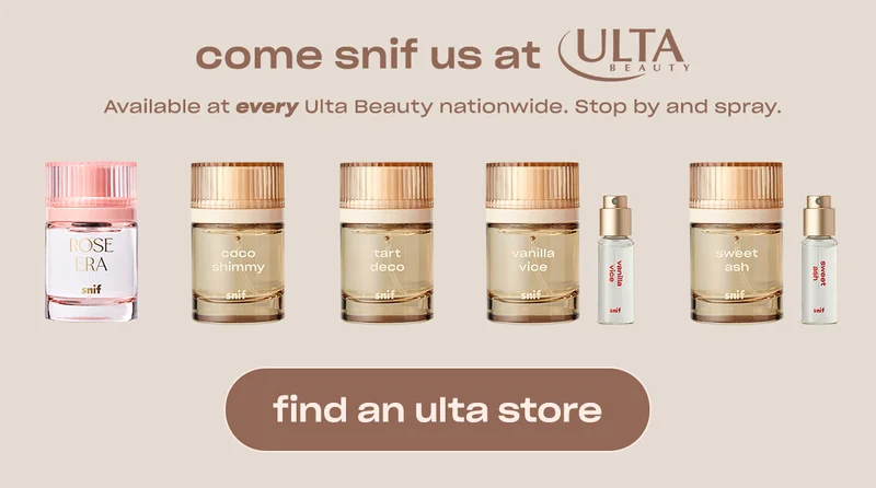 come snif us at Ulta Beauty. Available at every Ulta Beauty nationwide.  Stop by and spray.