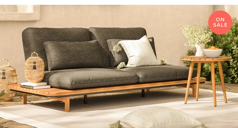 Soren Dravite Black Sofa
