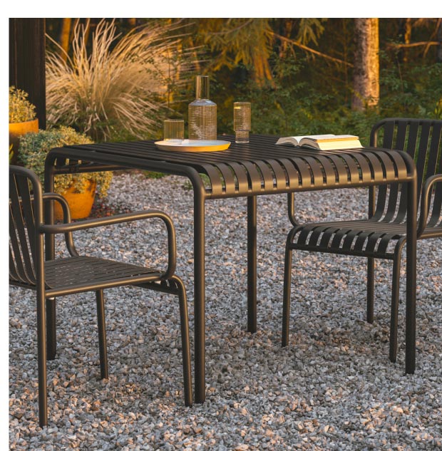Sarek Black Dining Table for 4
