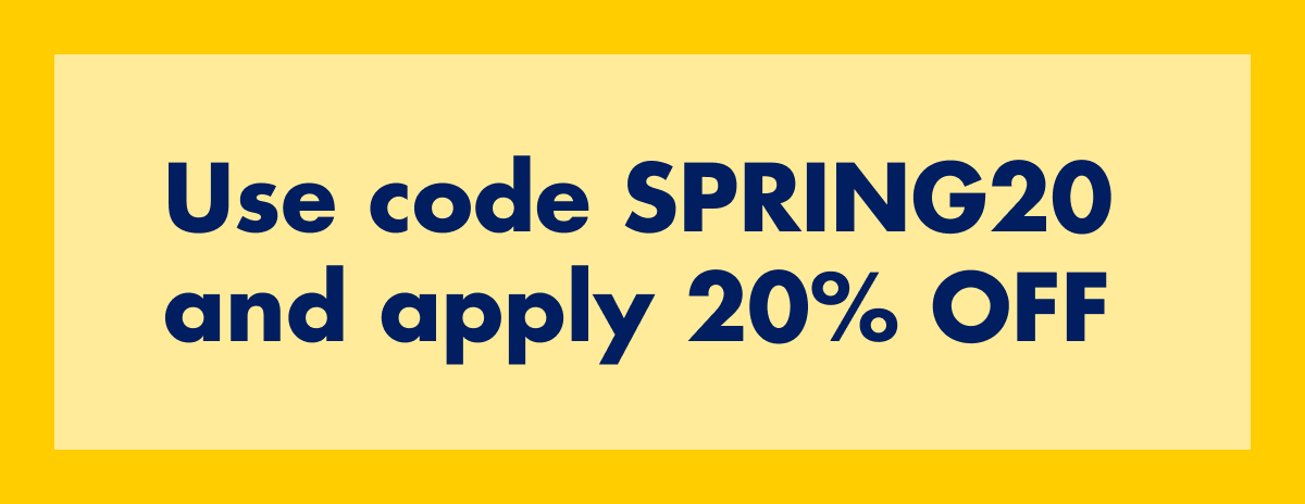 Use code discount code and apply 20% OFF