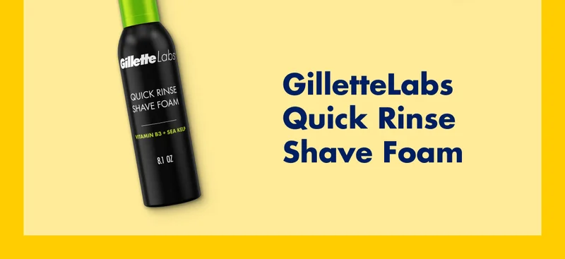 GilletteLabs Quick Rinse Shave Foam