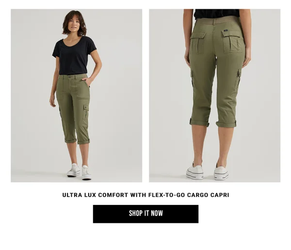 Ultra Lux Comfort With Flex-To-Go Cargo Capri. Shop It Now