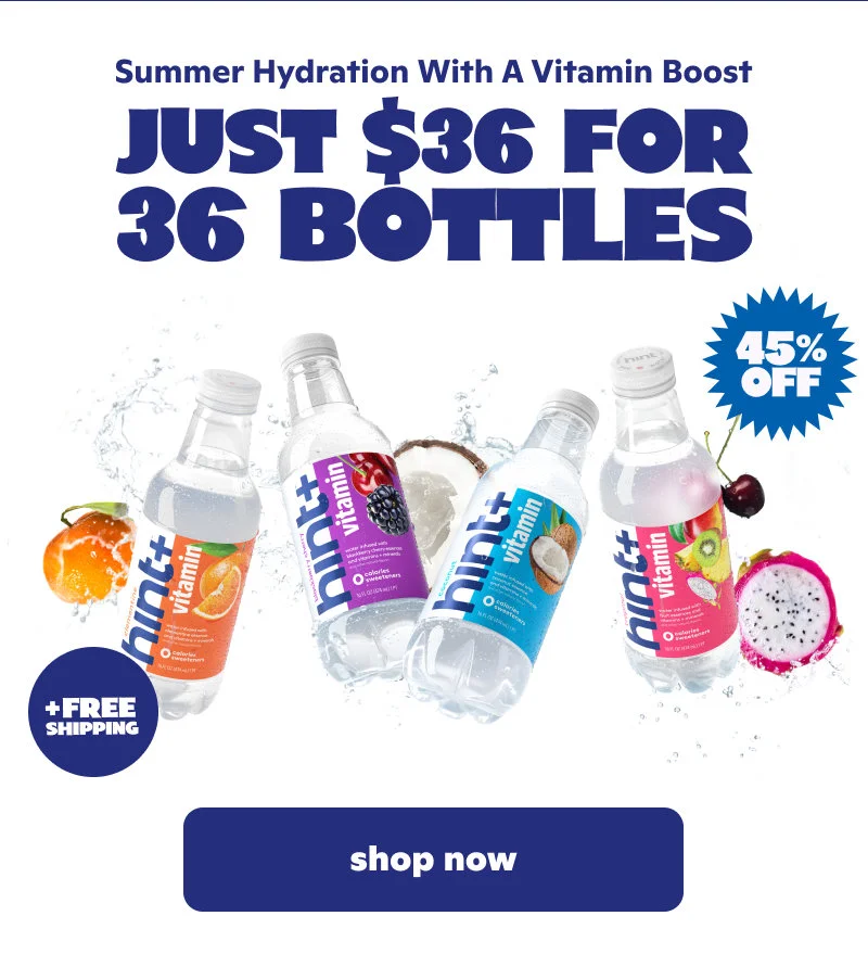 Summer Hydration with a Vitamin Boost: Just $36 for 36 bottles