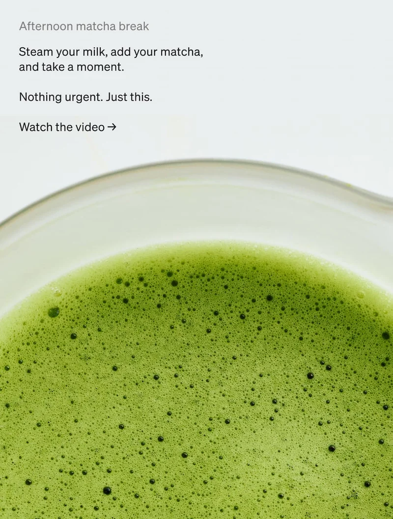 Afternoon Matcha Break