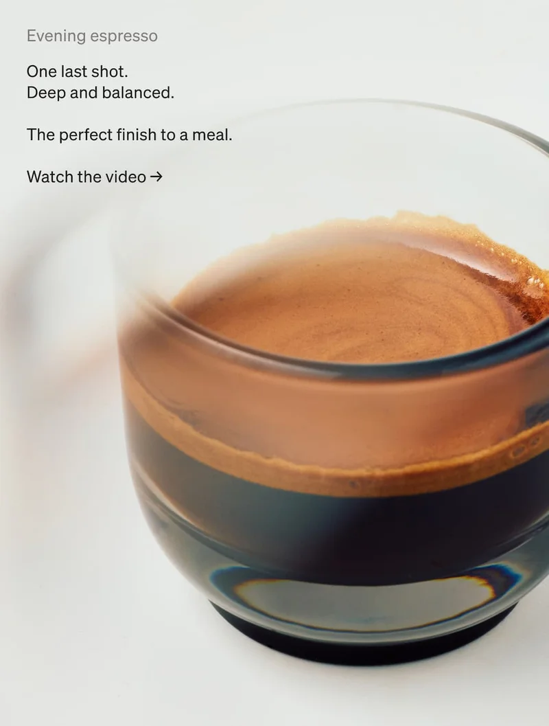 Evening Espresso. Watch the video.