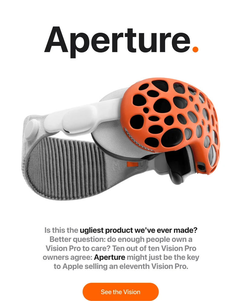 Ten out of ten Vision Pro owners agree: Aperture might just be the key to Apple selling an eleventh Vision Pro.