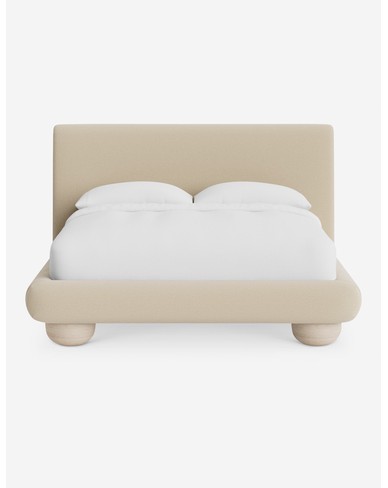 Rigby Platform Bed - Cream Performance Basketweave / Queen