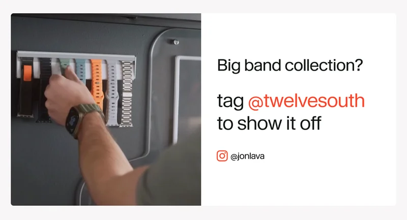 Share your band collection on instagram