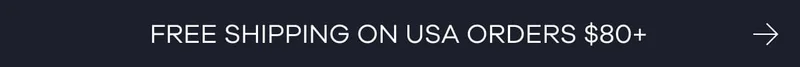 Free shipping on USA orders $80+