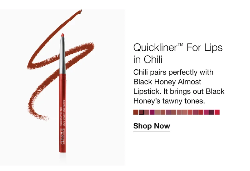 Quickliner™ For Lips in Chili | Chili pairs perfectly with Black Honey Almost Lipstick. It brings out Black Honey's tawny tones. | Shop Now