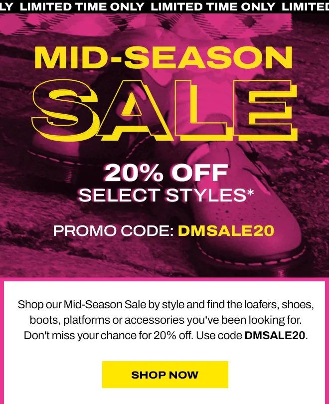 Shop our Mid-Season Sale