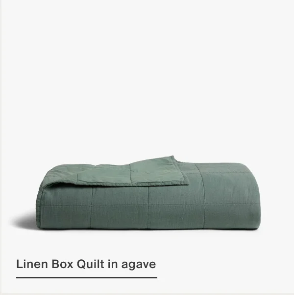 Linen Box Quilt in Agave