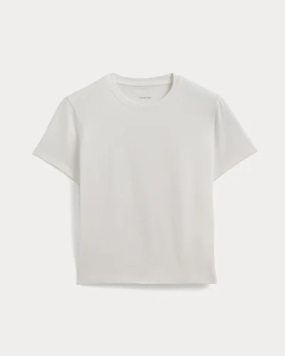 Image | The Box-Cut Tee in Essential Cotton | White