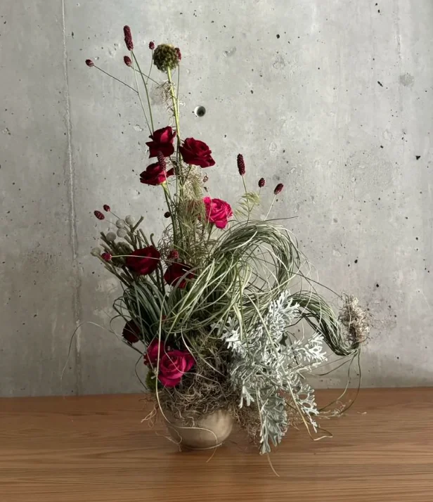 a fanciful floral arrangement