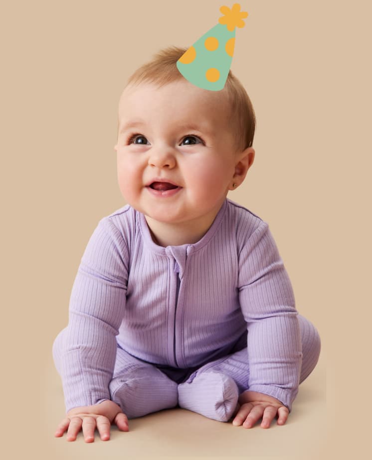 Ribbed Clever Zip Footed Baby Pajamas