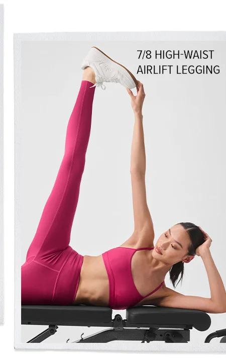 7/8 High-Waist Airlift Legging - Pink Summer Crush