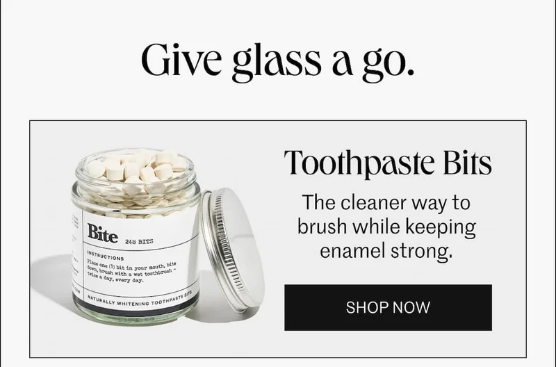 Toothpaste bits