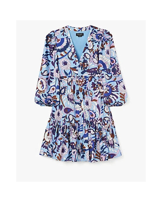 Autumn Paisley Twill Dress