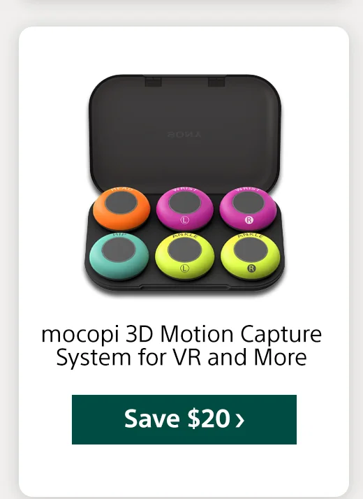 mocopi 3D Motion Capture System for VR and More Save