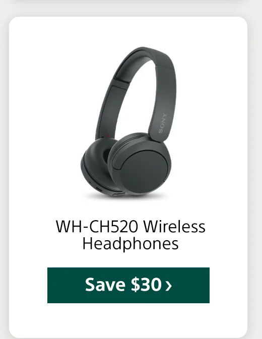 WH-CH520 Wireless Headphones Save