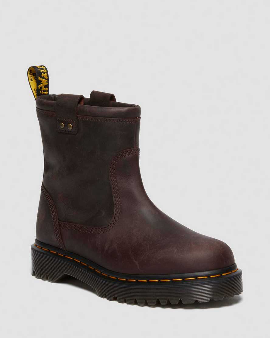 Image of Anistone Lo Leather Biker Boots