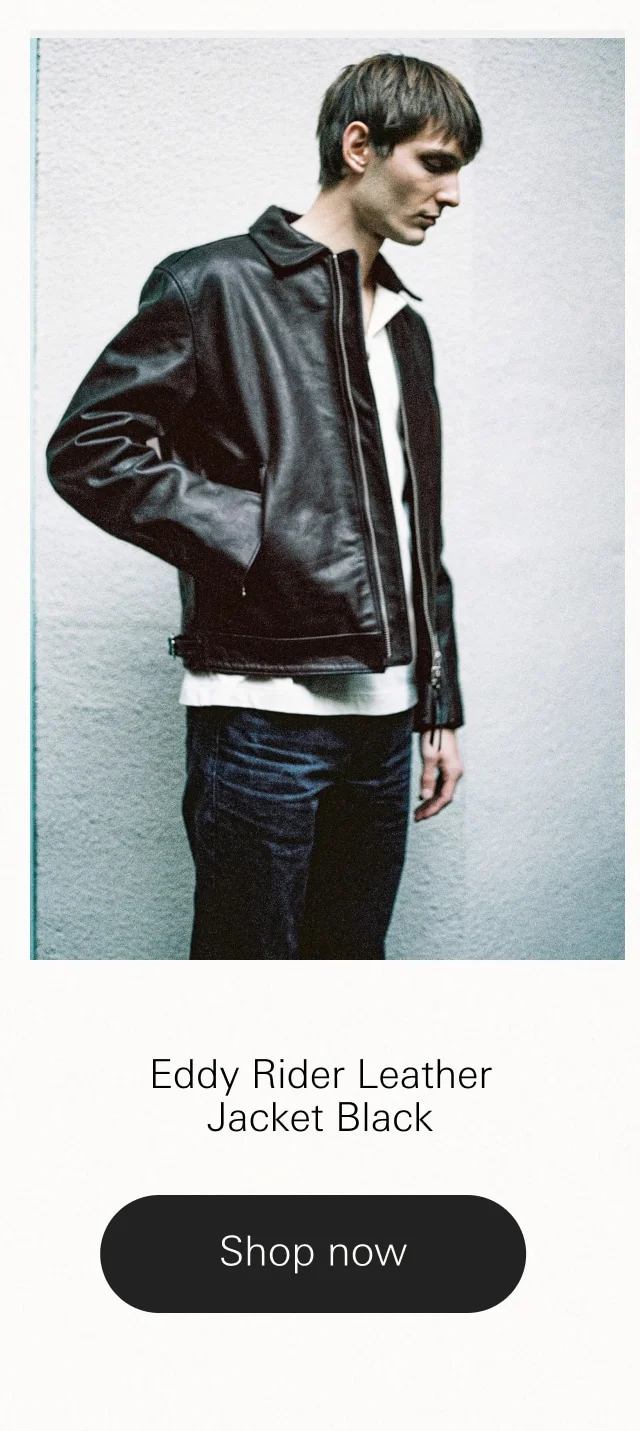 Eddy Rider Leather Jacket Black